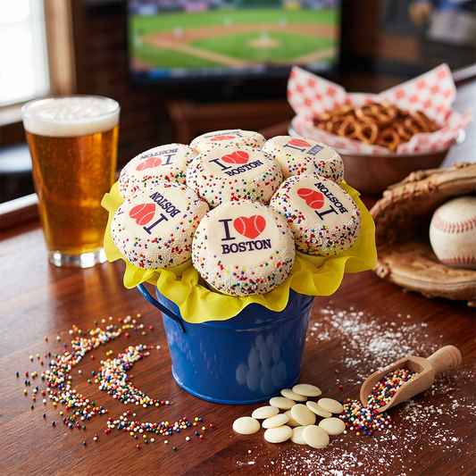 I Love Boston Kosher Cupcake Bouquet (view 1)