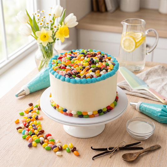 Jelly Bean Candy Cake
