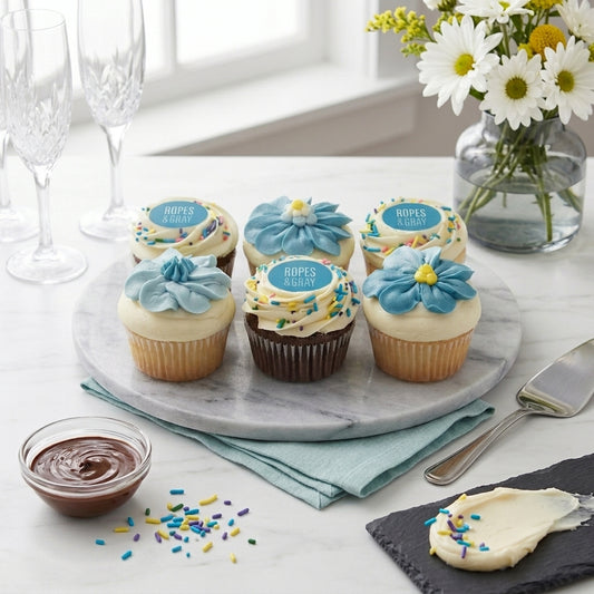 Custom Logo Cupcakes