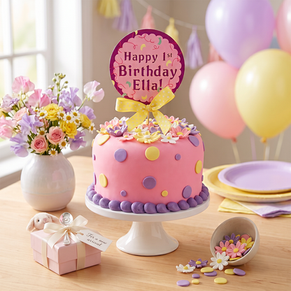 Pastel Garden Cake