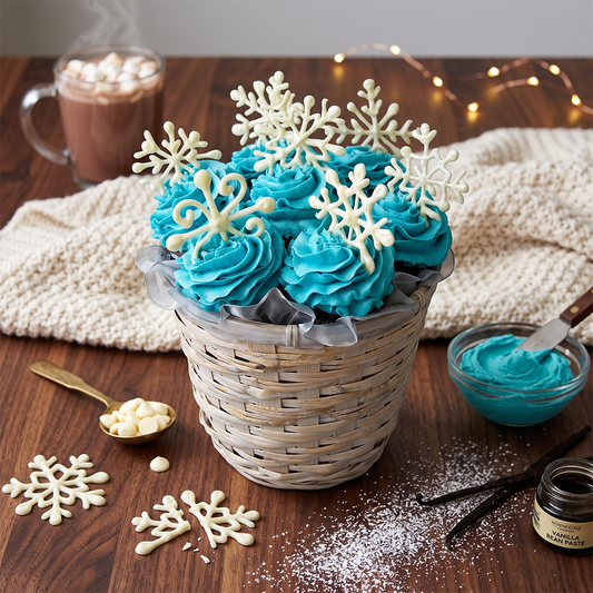 Snowflake Kosher Cupcake Bouquet (view 1)