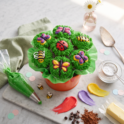 Spring Kosher Cupcake Bouquet (view 1)