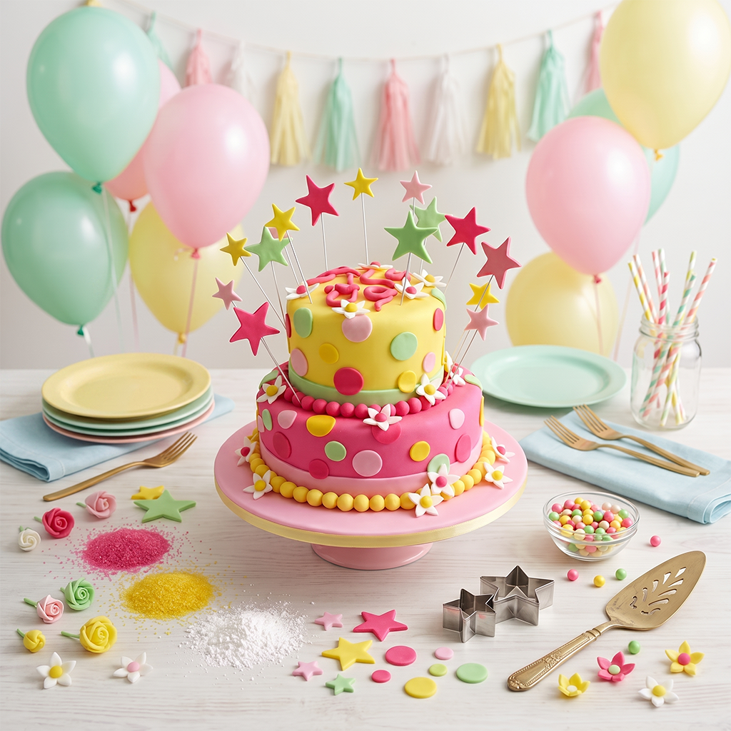 Stars & Polka Dot Cake