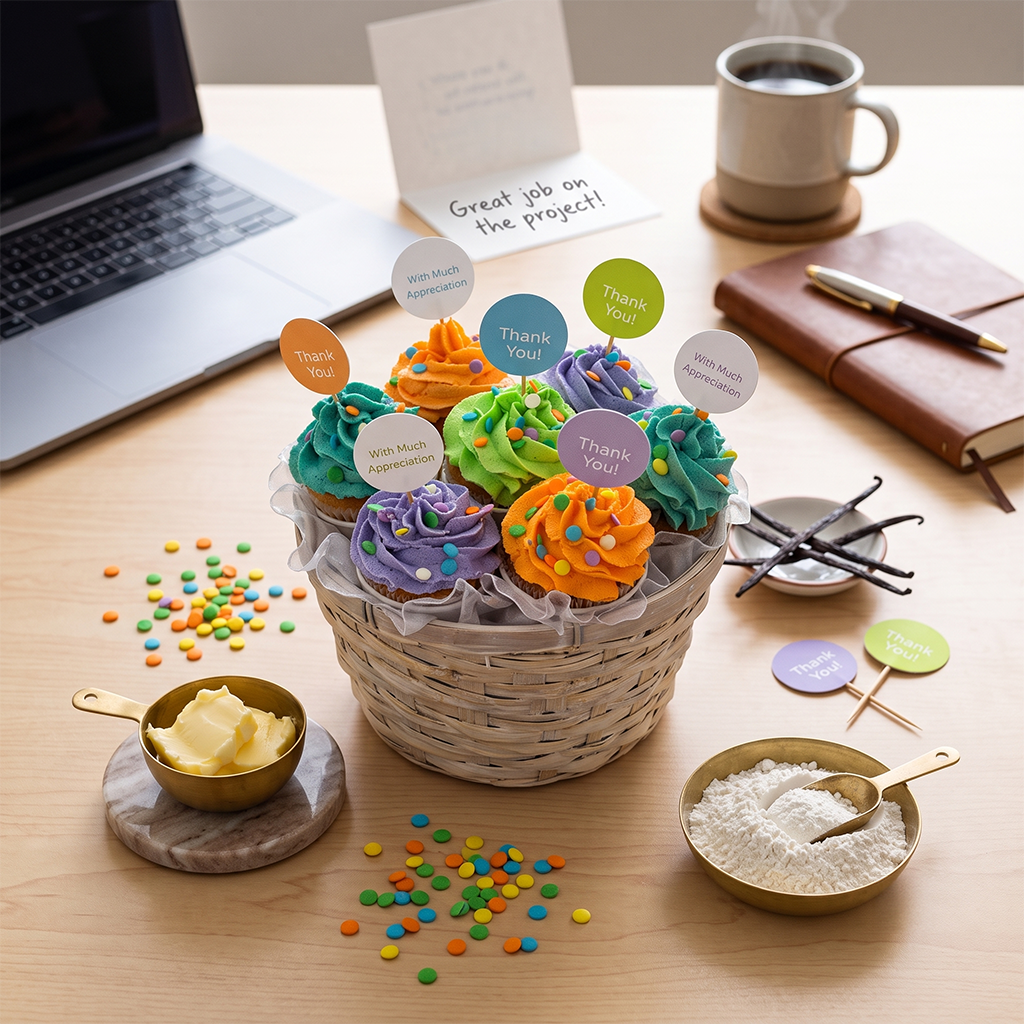 Thank You Kosher Cupcake Bouquet