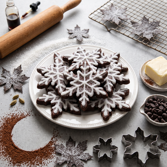 Winter Snowflake Sugar Cookies
