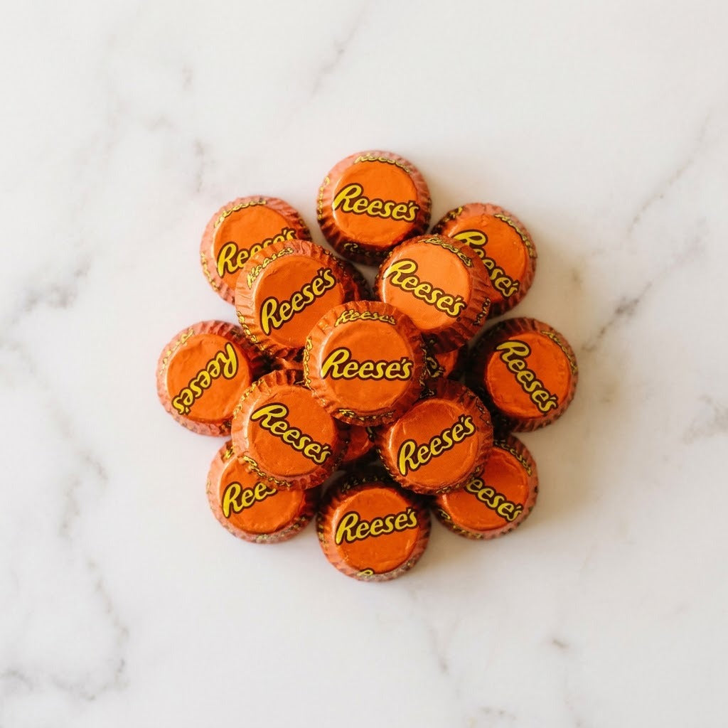 Reese's Peanut Butter Cups Miniatures candy bag, kosher, made in Chestnut Hill MA
