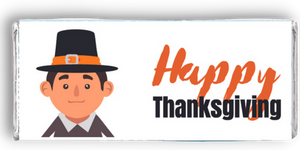 Thanksgiving Personalized Hershey Bars Pilgrim