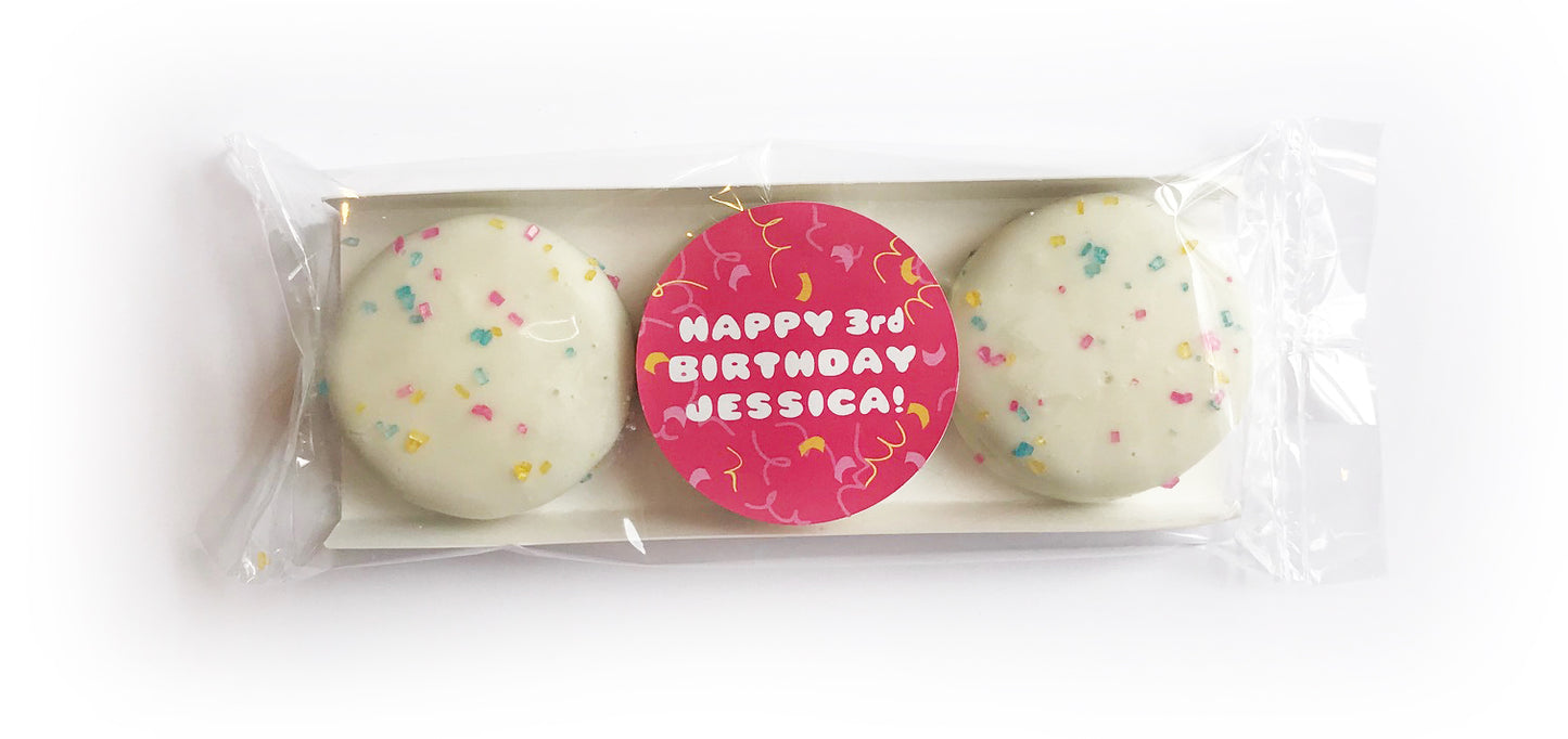3-Pack Custom Logo Dipped Oreos