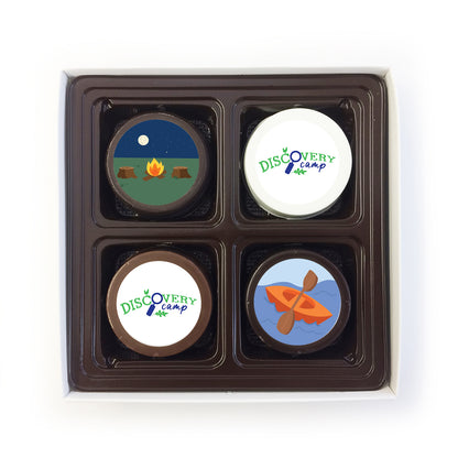 4-Pack Custom Logo Dipped Oreos