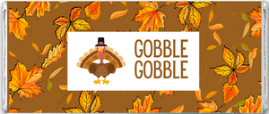 Happy Thanksgiving Personalized Hershey Bars - Turkey Gobble Gobble