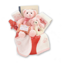 Load image into Gallery viewer, Bear Necessities Baby Girl Gift Basket
