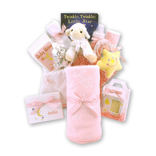 Twinkle Twinkle Little Star Baby Girl Gift Basket